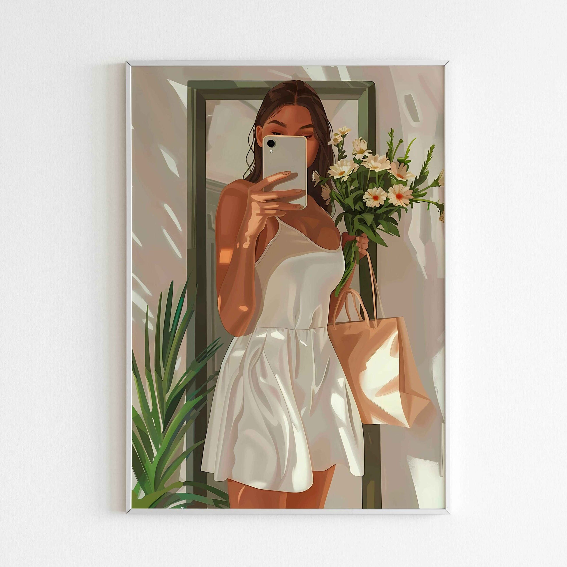 Complete your series of self-expression with a Mirror Selfie(5 of 5) printable poster (physical or digital).
