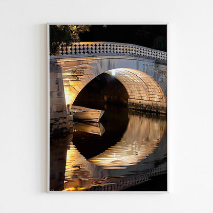 See the complete reflection of a bridge with this printable poster (physical or digital)