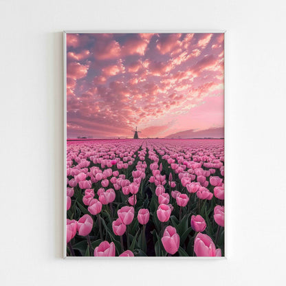 Complete your tulip dream with the second part of this floral landscape (physical or digital)