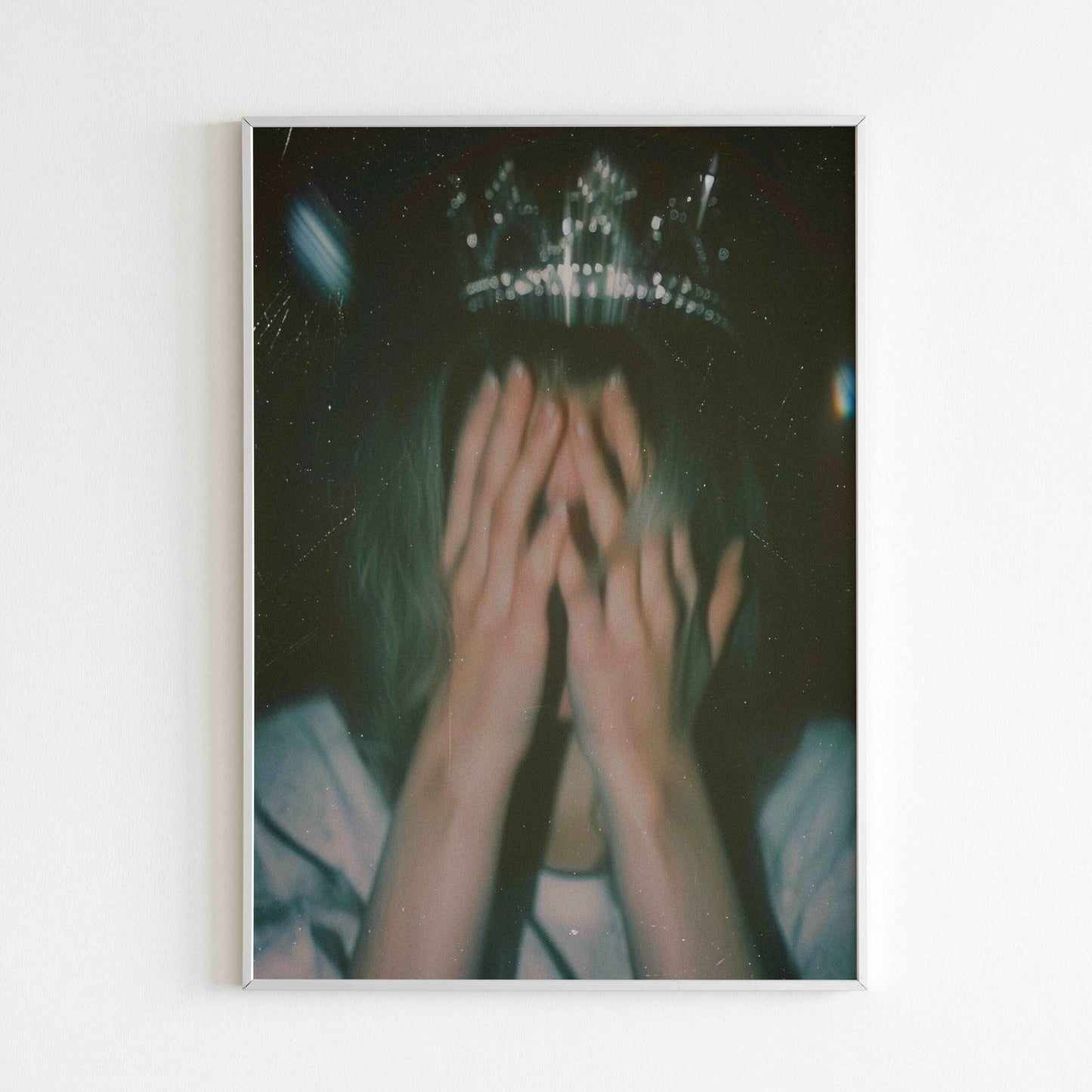 Embrace the mystery and intrigue of a blurred queen with this printable poster (physical or digital).