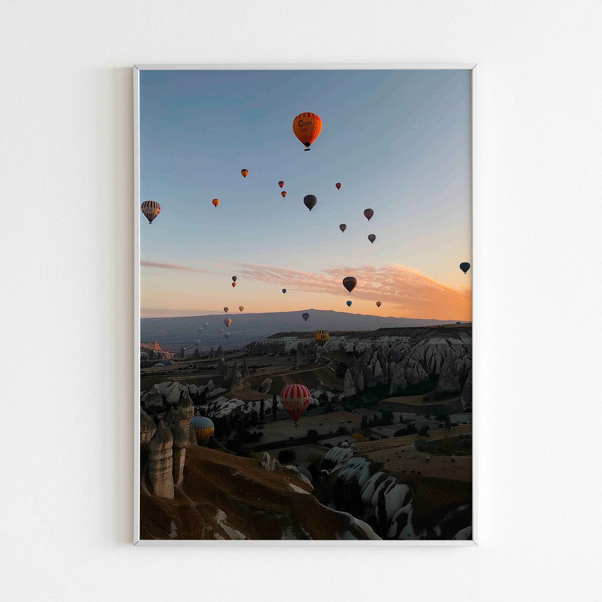 Explore the unique rock formations of Cappadocia with this travel printable poster (physical or digital)