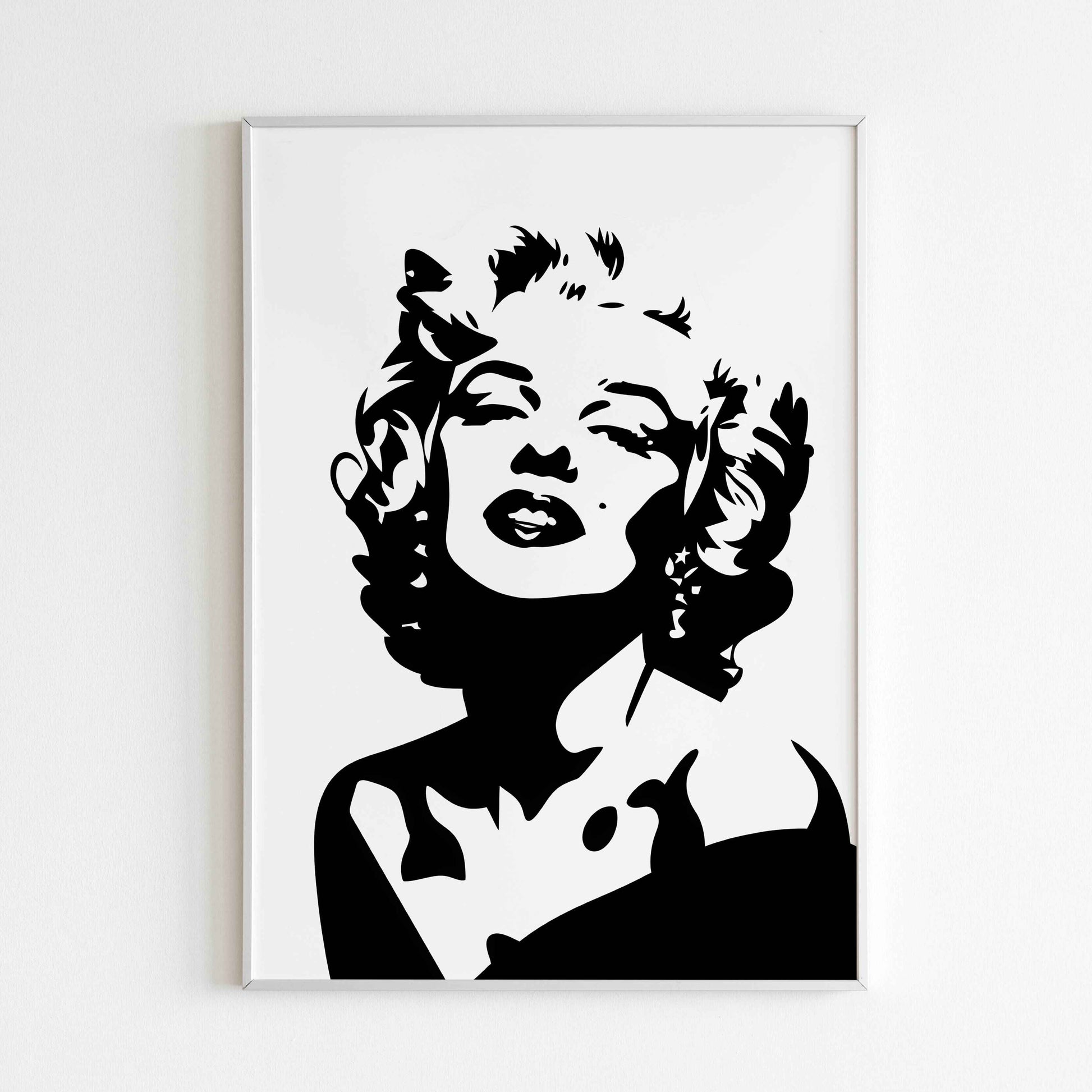 Downloadable Marilyn Monroe printable to add a touch of Hollywood glamour to your space.