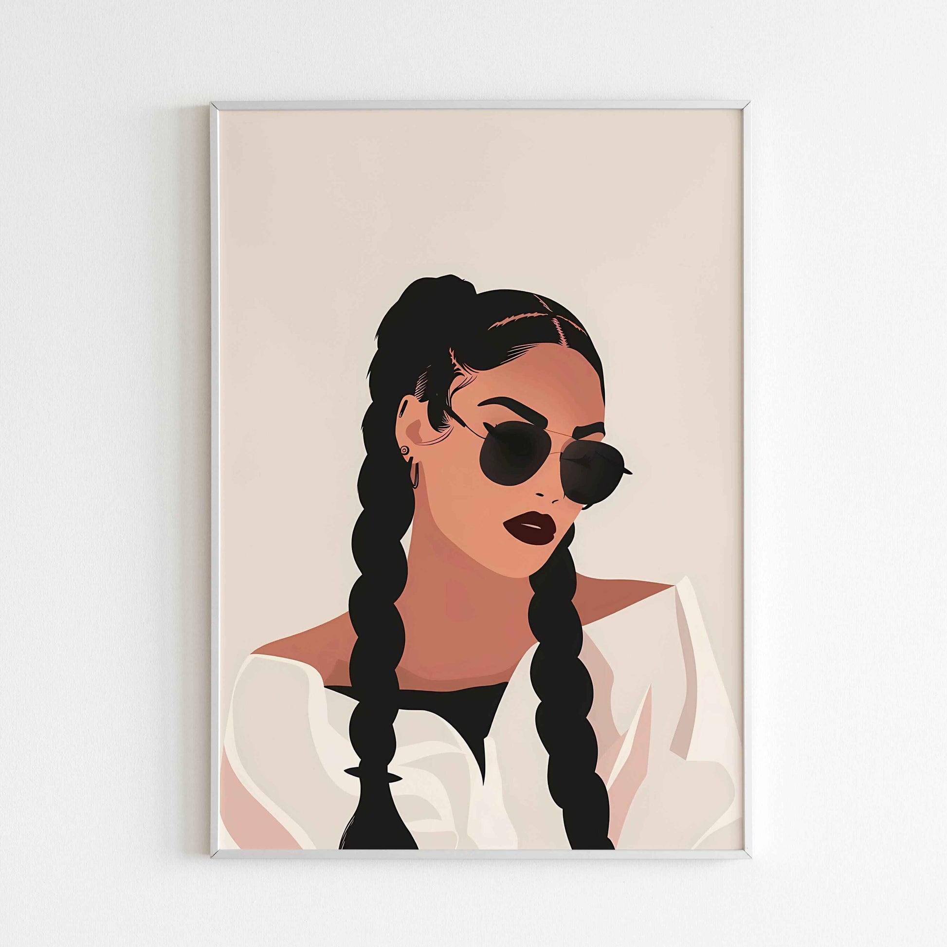 Downloadable Kim Kardashian printable for fans of fashion and pop culture.