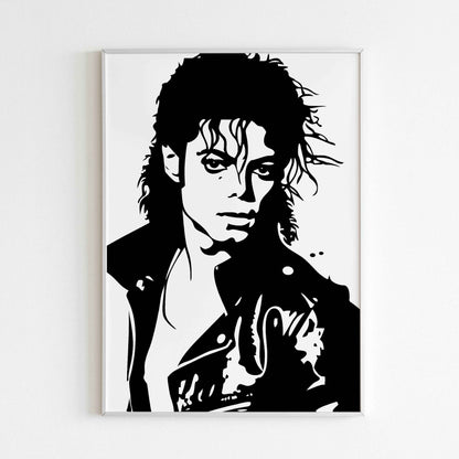 Downloadable Michael Jackson printable to add a touch of musical legacy to your space.