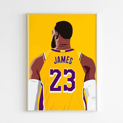 Downloadable Lebron James(2 of 2) abstract art print for a unique touch to your walls