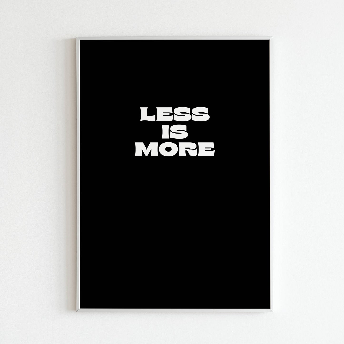 Downloadable "Less is more" art print, inspire a clutter-free and intentional lifestyle.