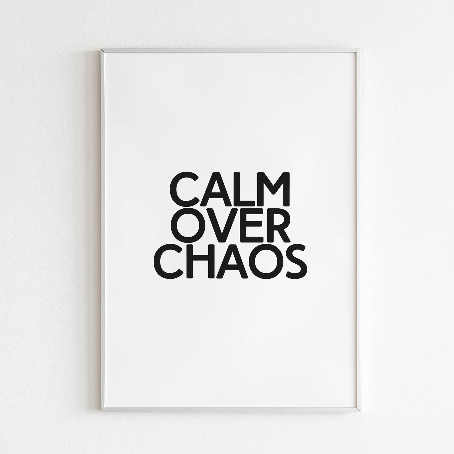 Downloadable "Calm over chaos" art print, inspire relaxation and mindfulness amidst life's challenges.