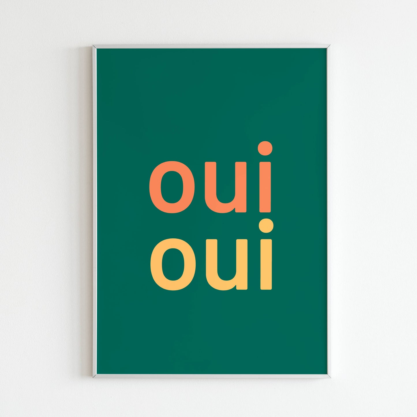 Downloadable "Oui Oui" art print, add a touch of French charm to your space.