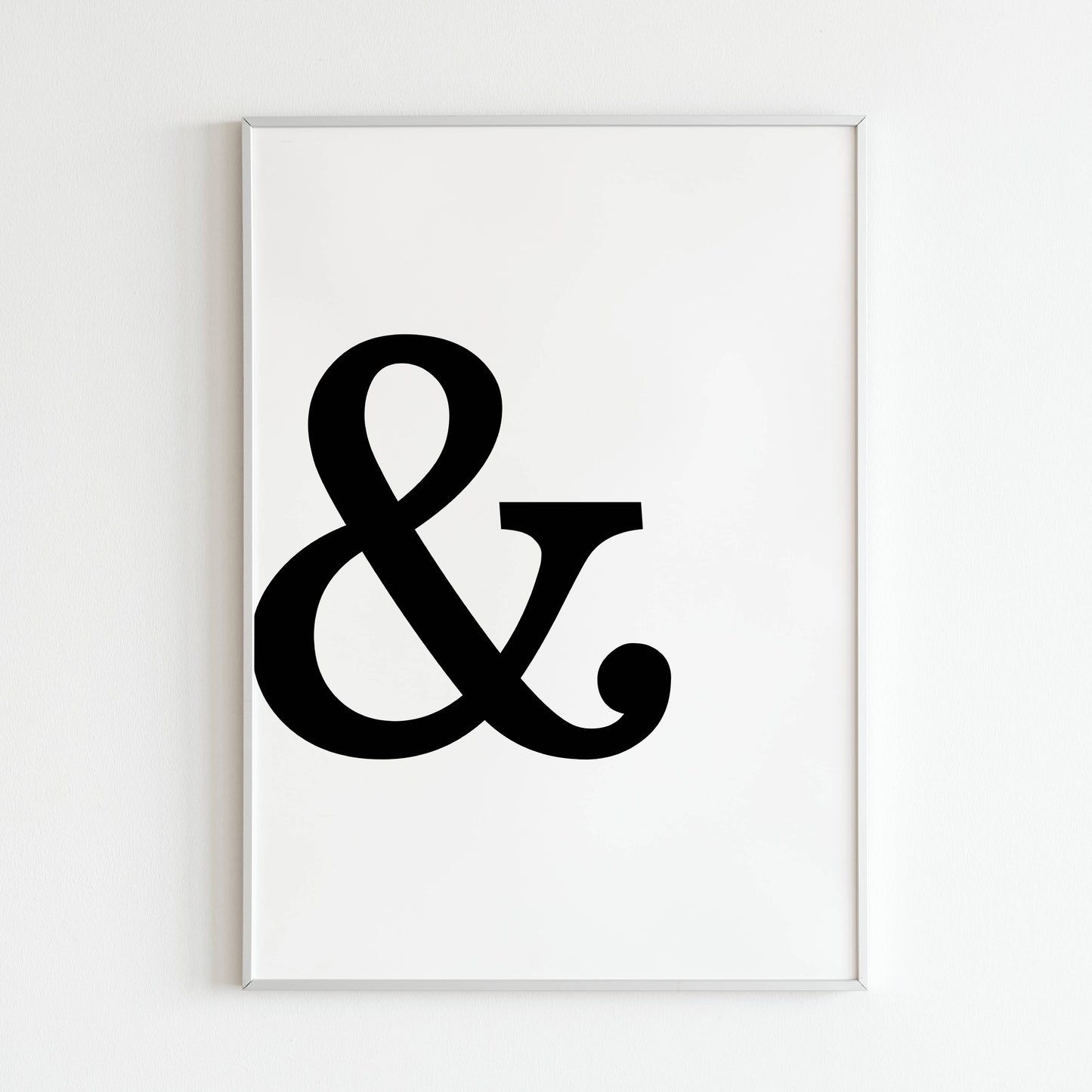 Downloadable "&" symbol art print, add a touch of ampersand love to your space.