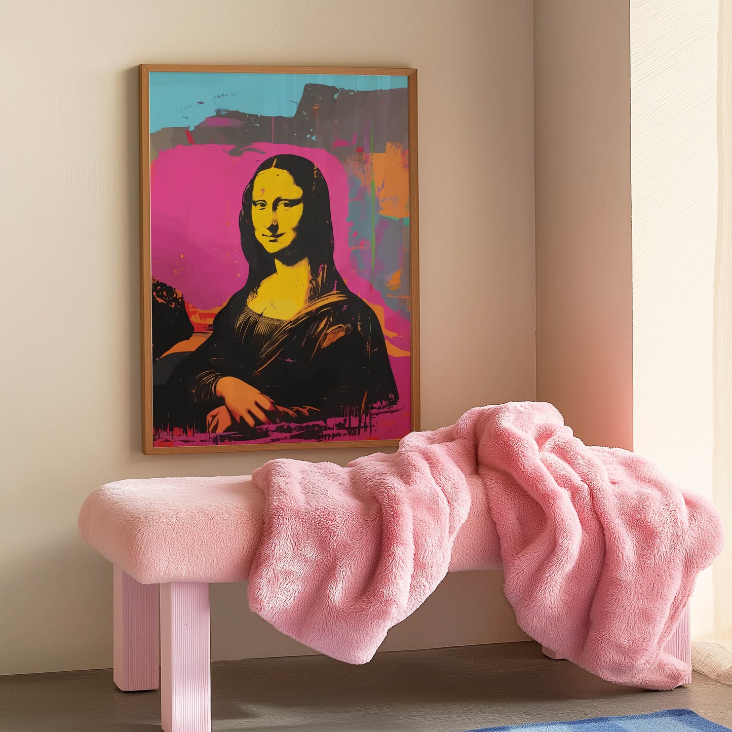 Mona Lisa Pop Art Pink