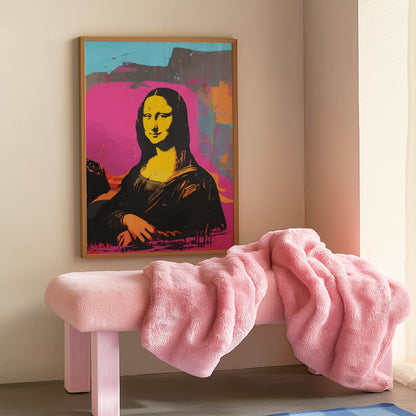 Mona Lisa Pop Art Pink