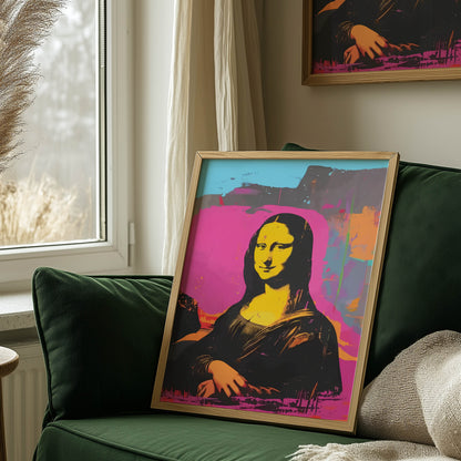 Mona Lisa Pop Art Pink