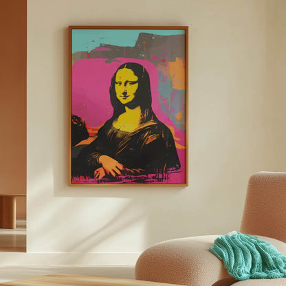 Mona Lisa Pop Art Pink
