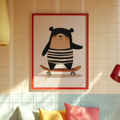Bear Skateboarder