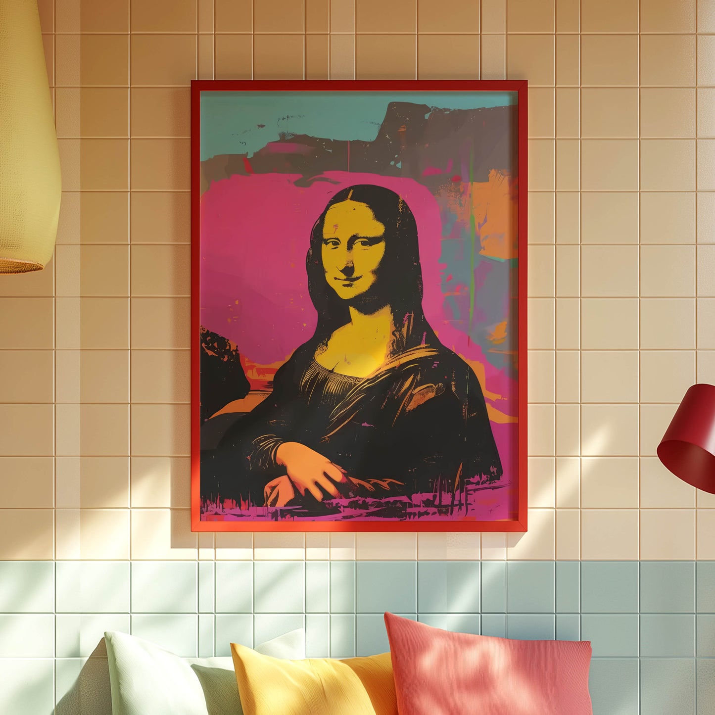 Mona Lisa Pop Art Pink