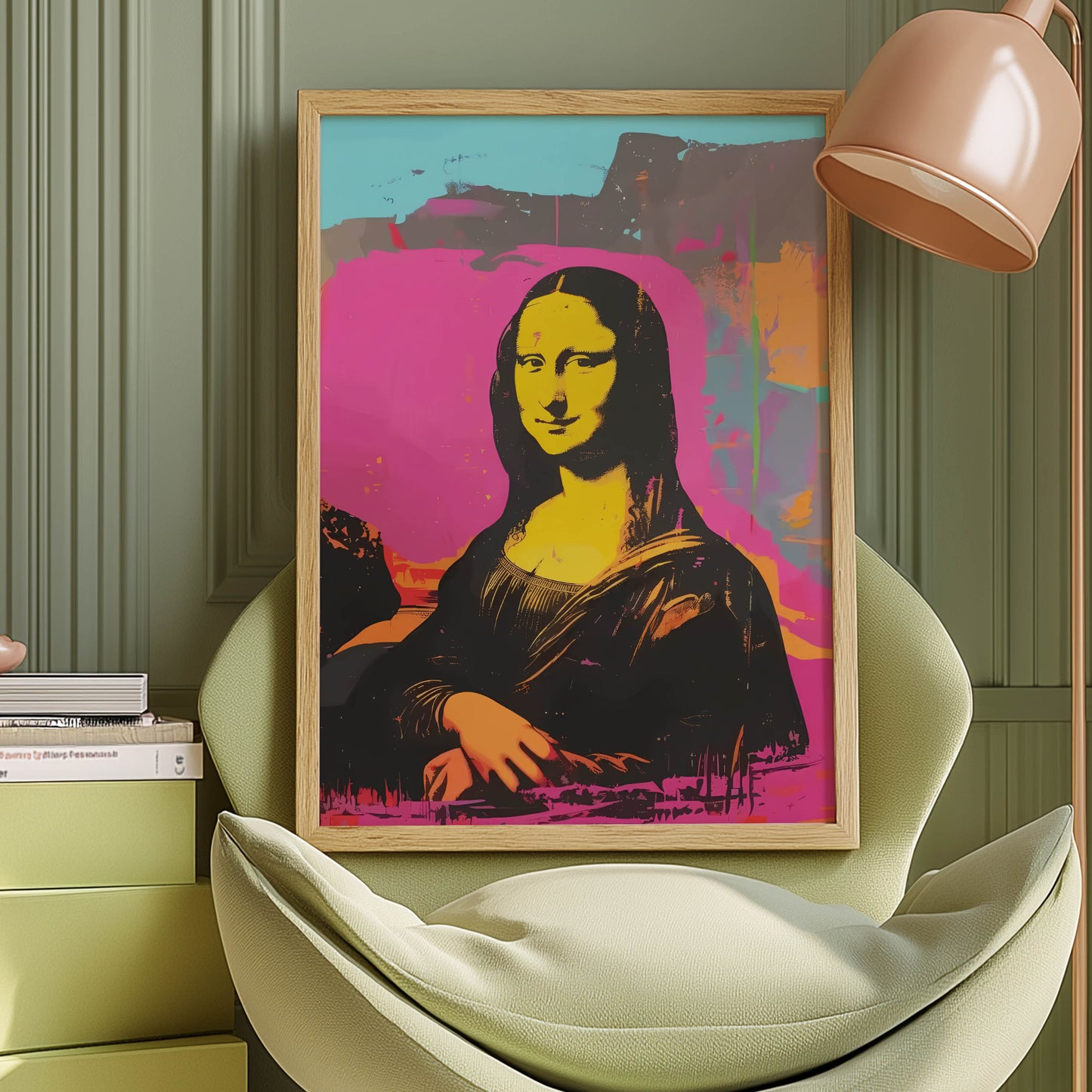 Mona Lisa Pop Art Pink