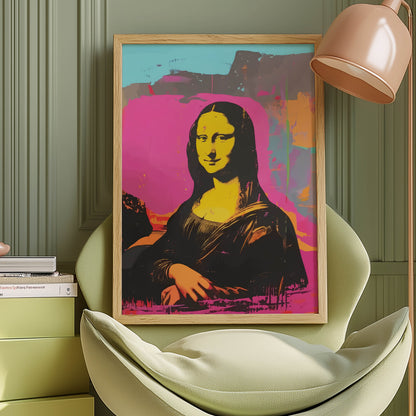 Mona Lisa Pop Art Pink