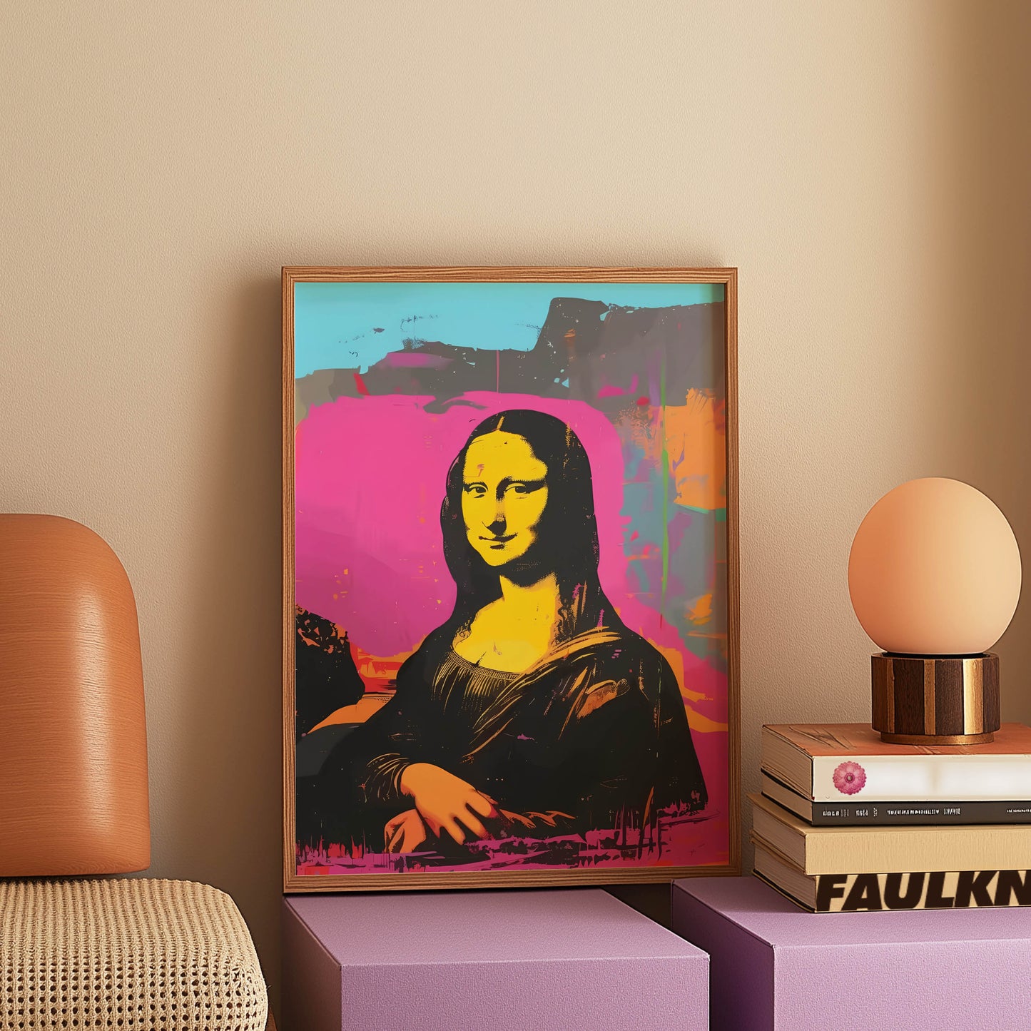 Mona Lisa Pop Art Pink
