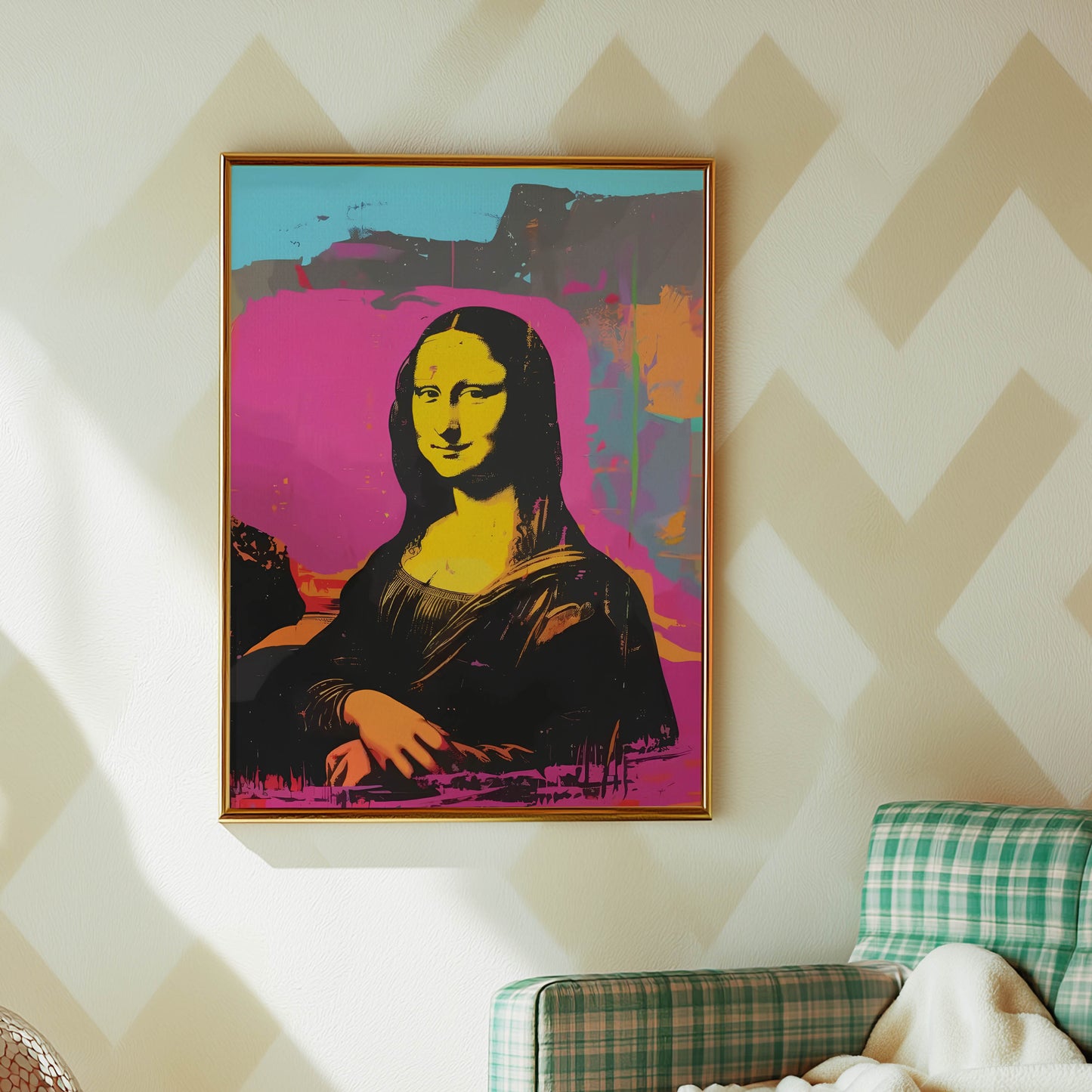 Mona Lisa Pop Art Pink
