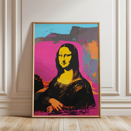 Mona Lisa Pop Art Pink
