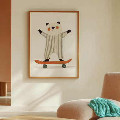 Panda Skateboarder