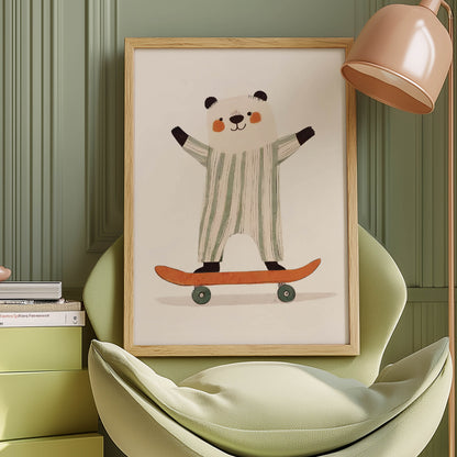Panda Skateboarder