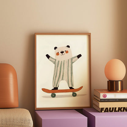 Panda Skateboarder