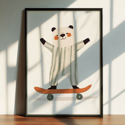 Panda Skateboarder