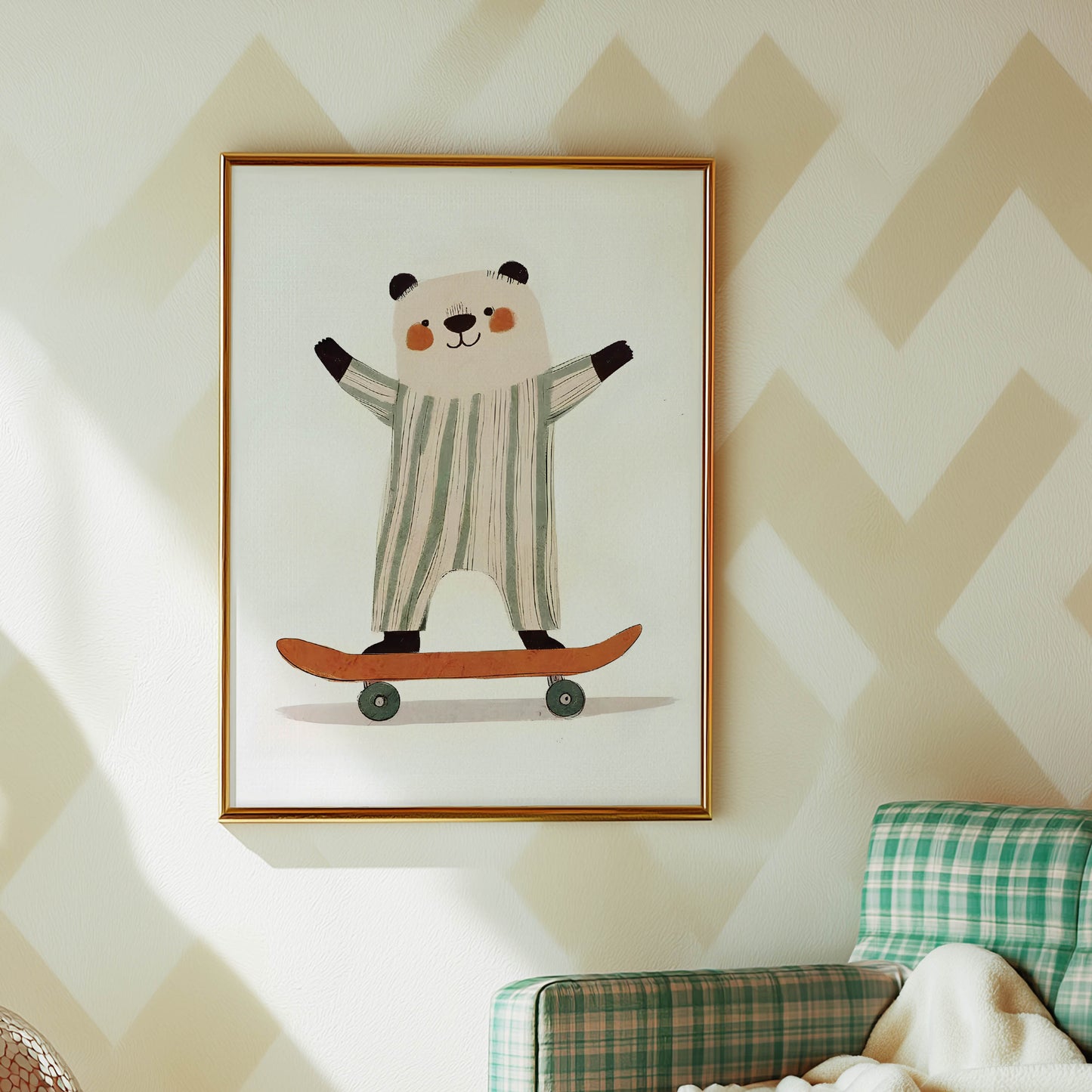 Panda Skateboarder