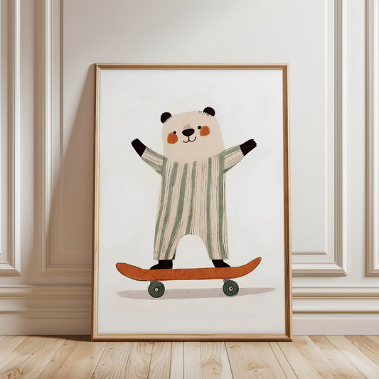 Panda Skateboarder