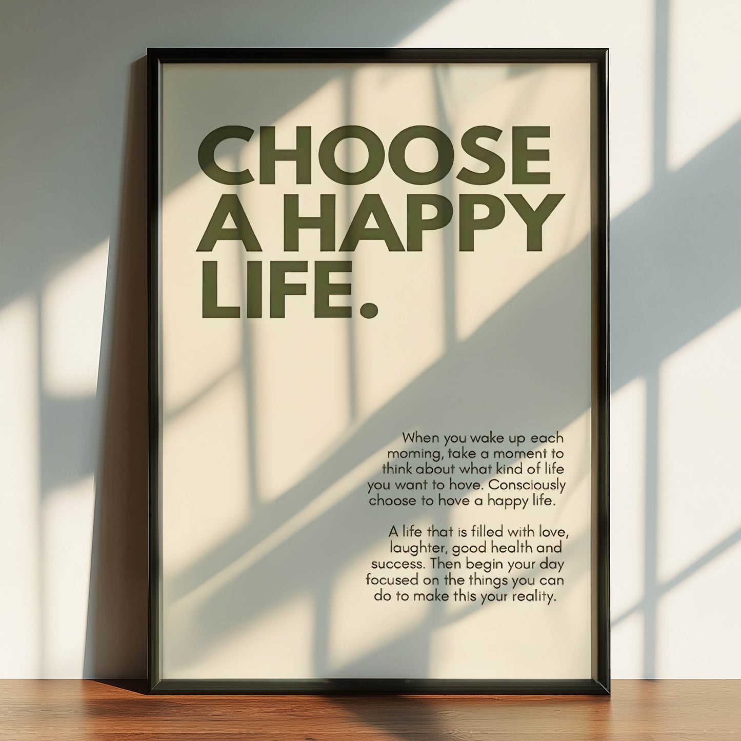 Choose a Happy Life