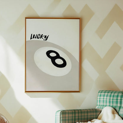 Leopard Lucky 8 Ball