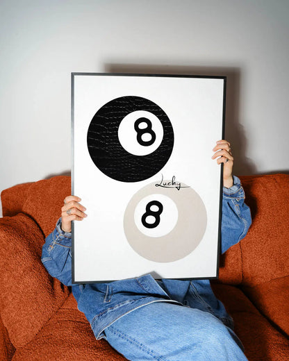 Leopard Lucky 8 Ball