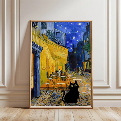 Funky Black Cat