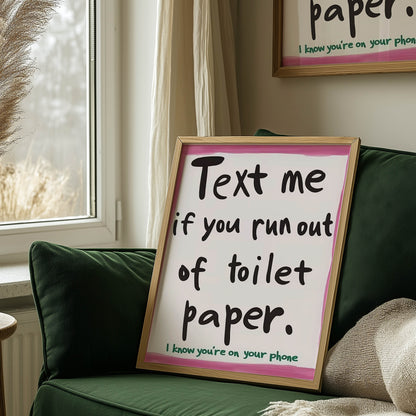 Text Me Toilet Paper