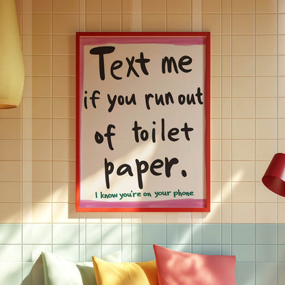 Text Me Toilet Paper