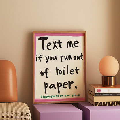 Text Me Toilet Paper