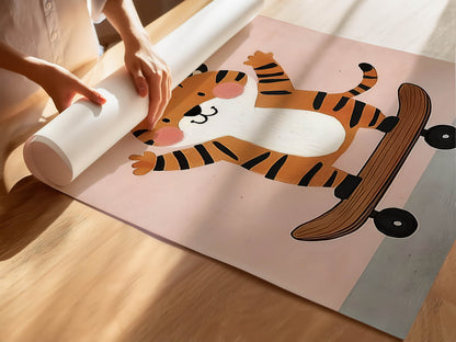 Tiger Skateboarder