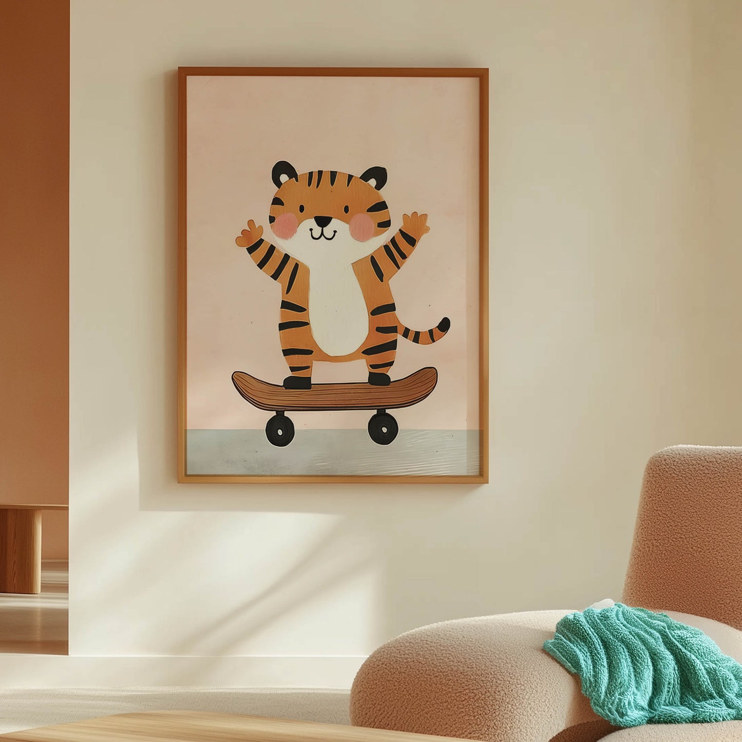 Tiger Skateboarder