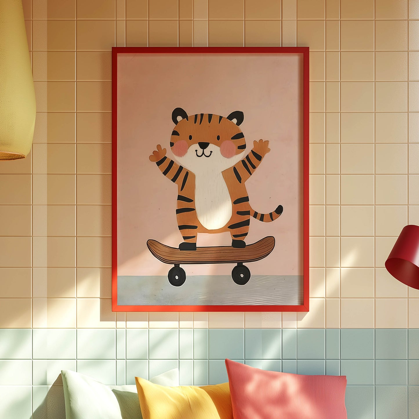 Tiger Skateboarder