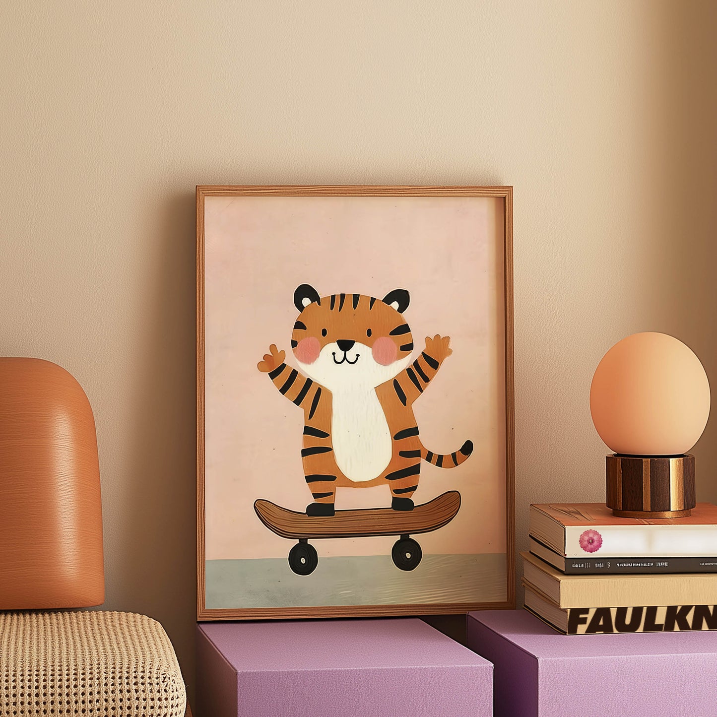 Tiger Skateboarder