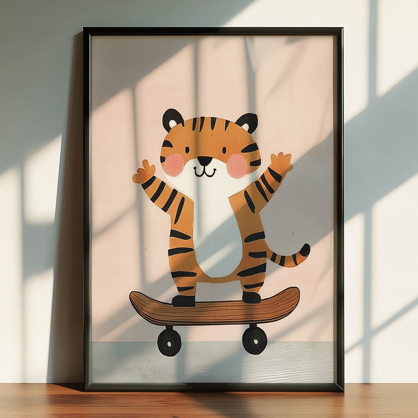 Tiger Skateboarder