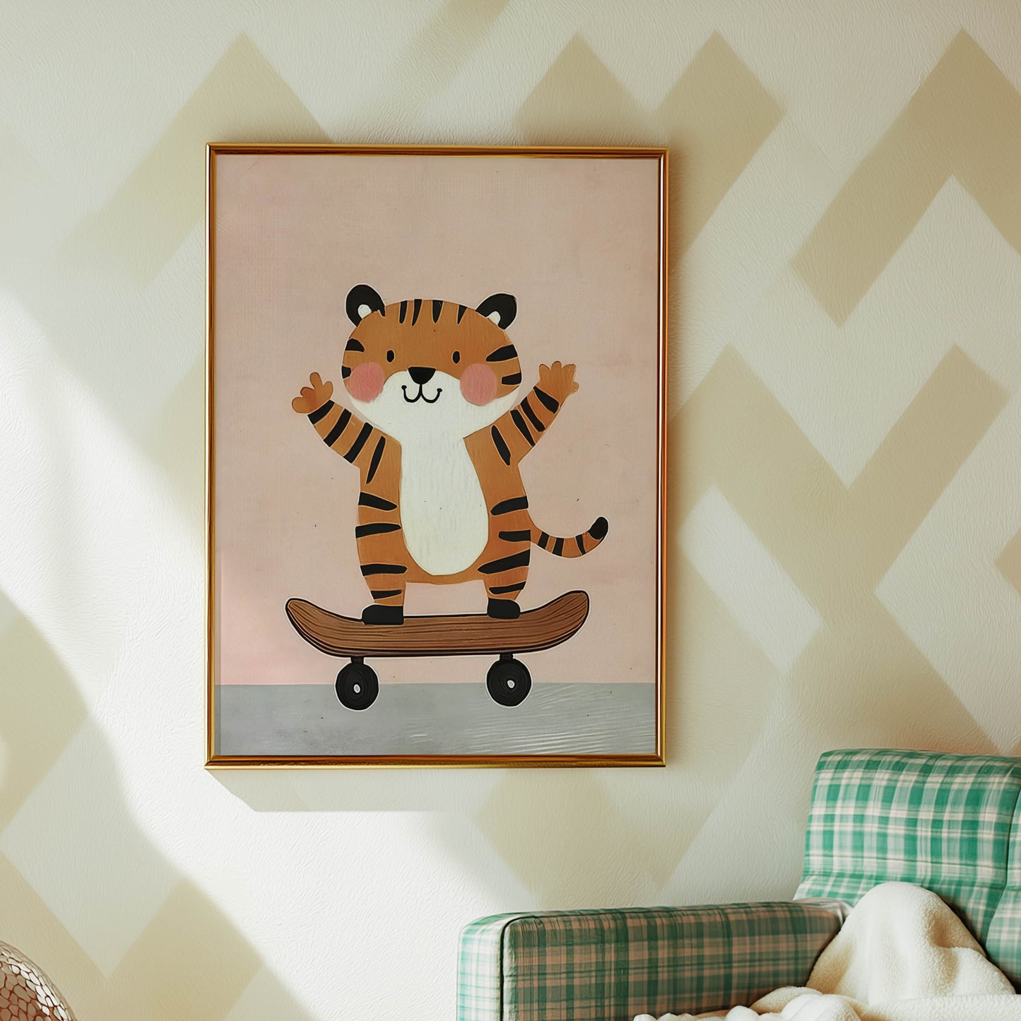 Tiger Skateboarder