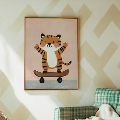 Tiger Skateboarder