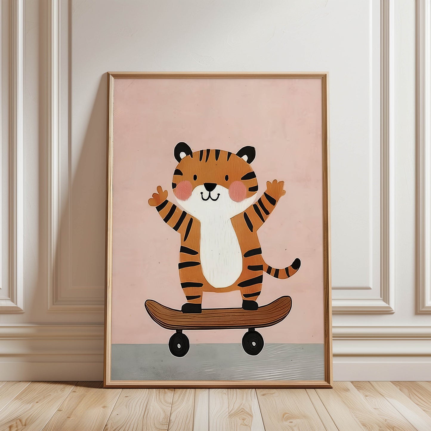 Tiger Skateboarder