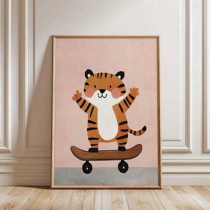 Tiger Skateboarder