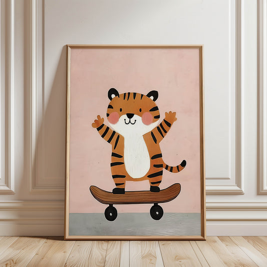 Tiger Skateboarder