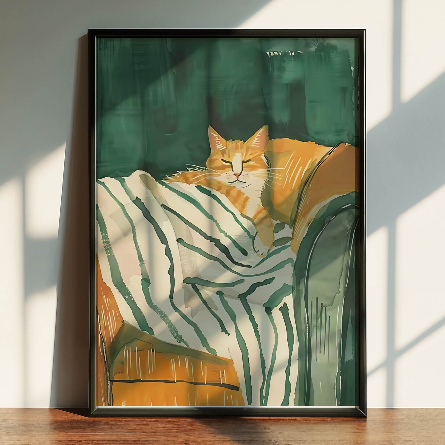 Orange Cat Sofa