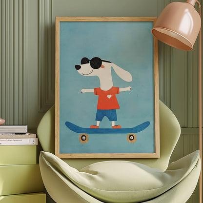 Dog Skateboarder