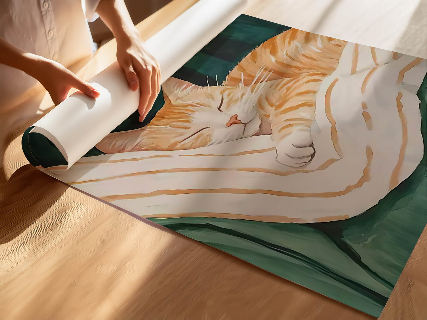 Napping Orange Cat